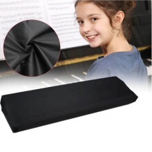 Soft Elastic Black Dust Cover for 88-Key Piano 134x32x12cm
