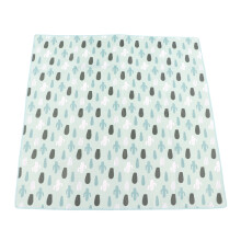 Padded Non-Slip Large Baby Crawling Mat | Green Cactus Design