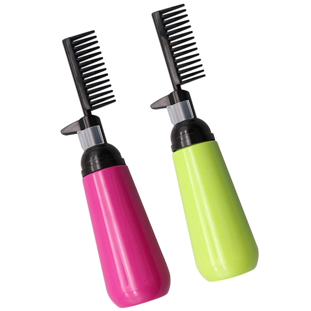 Totority 2Pcs Plastic Hair Dye Bottles With Root Comb Applicators