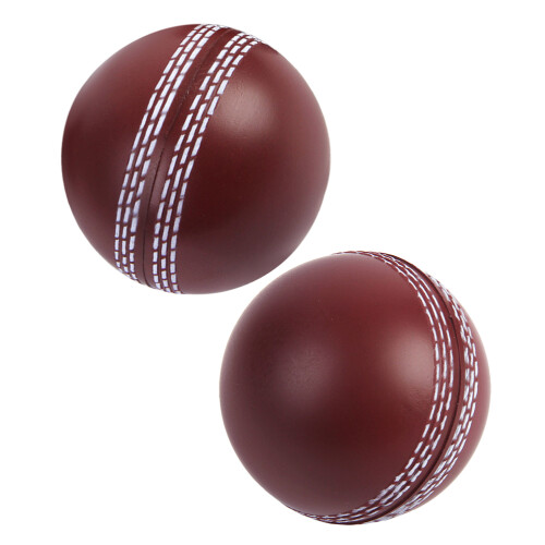 Silent Pu Cricket Balls Light Brown For Indoor Training 2pcs