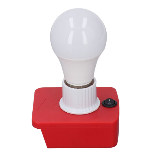Tragbare E27 LED-Arbeitsleuchte mit Batteriadapter 700LM 12-60V 2