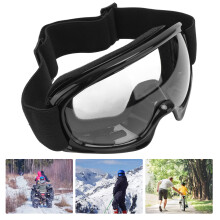 Adjustable Kids Motorcycle Goggles for UV Protection and Comfort Black