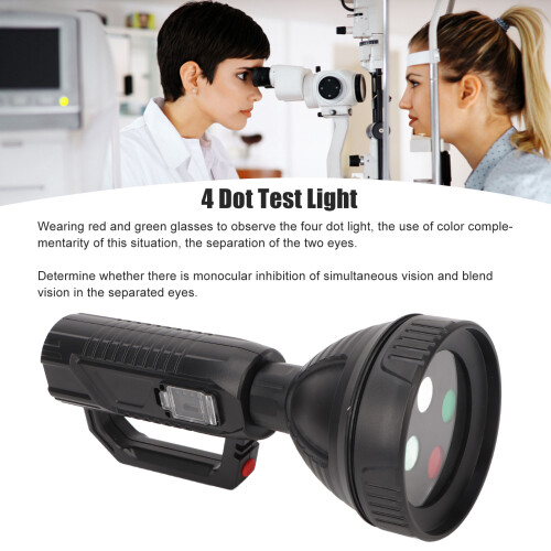 4 Dot Test Flashlight for Accurate Ophthalmic Screening Red Green Glasses 2