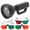 4 Dot Test Flashlight Optometry Tool, Red Green Glasses, 2000mAh 2