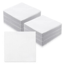 Precut Cotton Fabric Squares,5 X 5-Inch- White Solid Color 100-Piece Set, Charmed Charm Packs Included