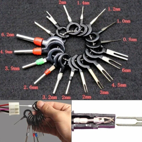 21PCS Car Terminal Removal Tool Wire Plug Connector Extractor Puller Release Pin Extractor Kit For CarPlug Repair Tool USEFU 1