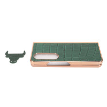 Husă pentru Samsung Galaxy Z Fold4, sticlă securizată, protecție ecran, piele naturală, realizată cu precizie pentru dispozitivul dvs., telefon