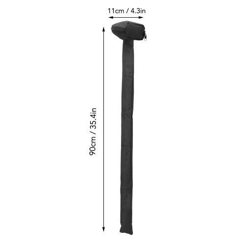 Black Mini Golf Bag 90x11CM Foldable Canvas Putter Training Carrier 2
