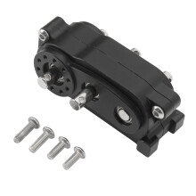 RC-Getriebe Transfercase 313 mm Radstand CNC-Aluminium 2-Gang Schwarz