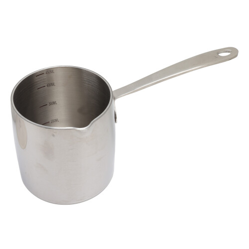 Mini Milk Warmer Pot, Wide Application Induction Compatible 450Ml Pot for Heating Milk Syrup