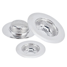 Innovative Sink Stopper, Easy Install Stainless Steel Drain Strainer Anti-Clogging, Wide Rim Design For Seamless Use Clean Easily Silver Filter