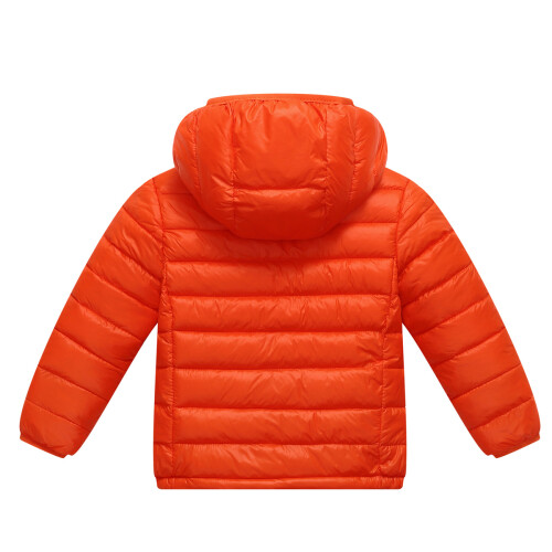 Μπουφάν Puffer για μικρά παιδιά, με κουκούλα, ελαφριά μόνωση από πούπουλα και 1