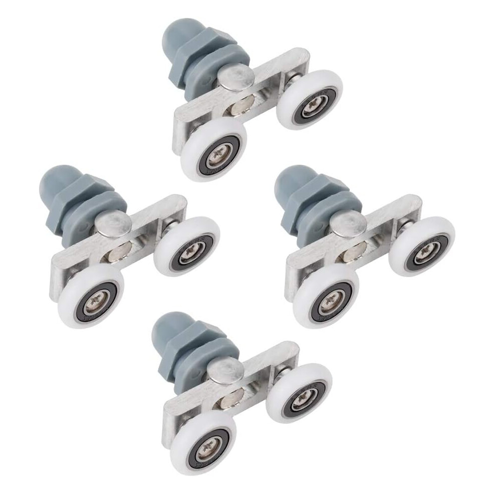 Elegant Shower Door Rollers, Perfect For Bathroom Glass Door, Offering Smooth Double Sliding Roller Motion, Ensuring Quiet And Stable Operation 9448196617304