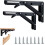 Folding Shelf Brackets, High Quality Metal DIY Wall Mounted Space Saving Collapsible Triangle Shelf Bracket For Wide Application 1