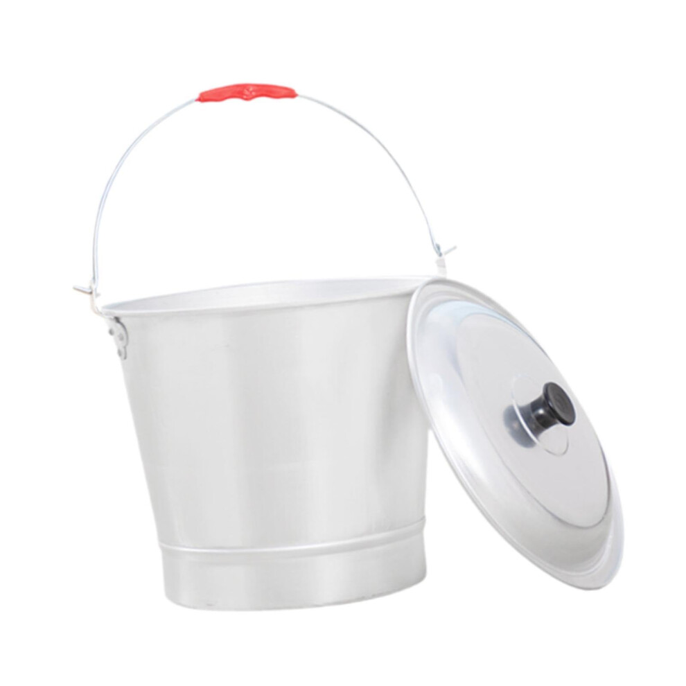 Metal Water And Milk Bucket With Handle And Lid, 9L Capacity For Household And Farm Use 9164114006899