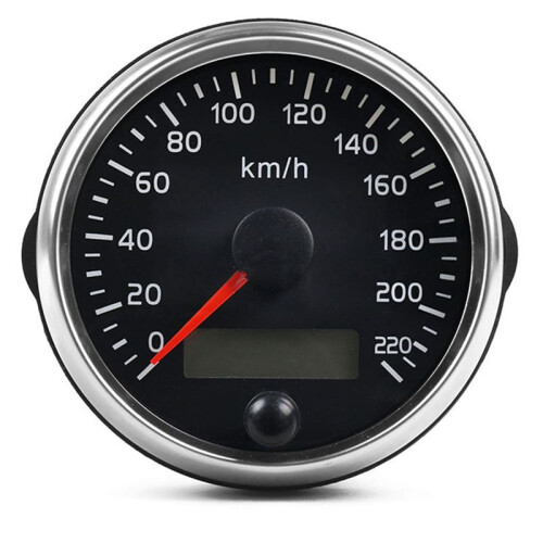 Car Universal 85mm Speedometer Odometer Dual Function LCD Panel Modified Car Speedometer 220km/H 2
