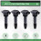 4PCS Car Ignition Coil Ignition Wire Circle MW250963 for Brilliance V5 1.6 2