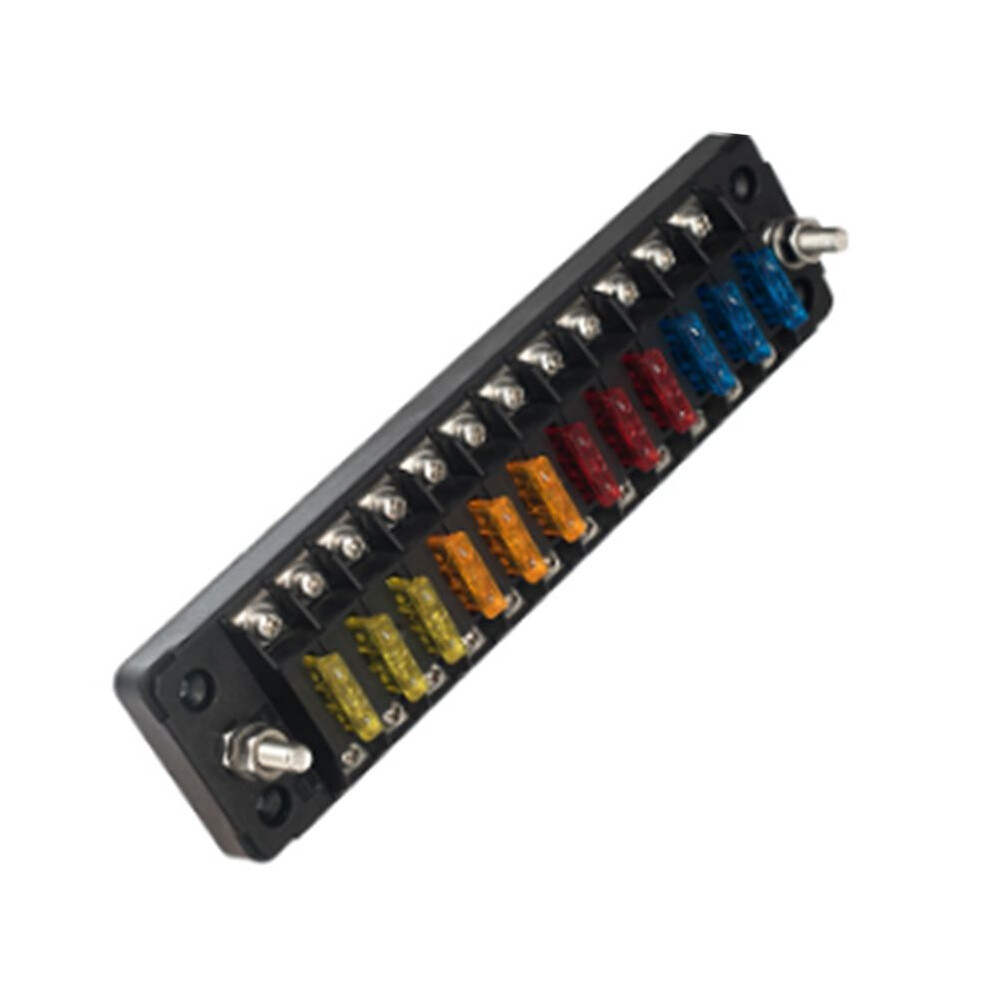 With Double Fuses 12 Ways Blade Fuse Block 32V 75A For Auto Car Marine Trike Fuse Box Holder Flame Retardant 6032973412058