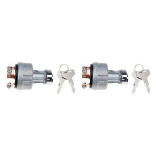 2X 1700100023 1700100052 H806 Ignition with 4 Keys for Takeuchi Excavator Digger Ignition Lock Cylinder
