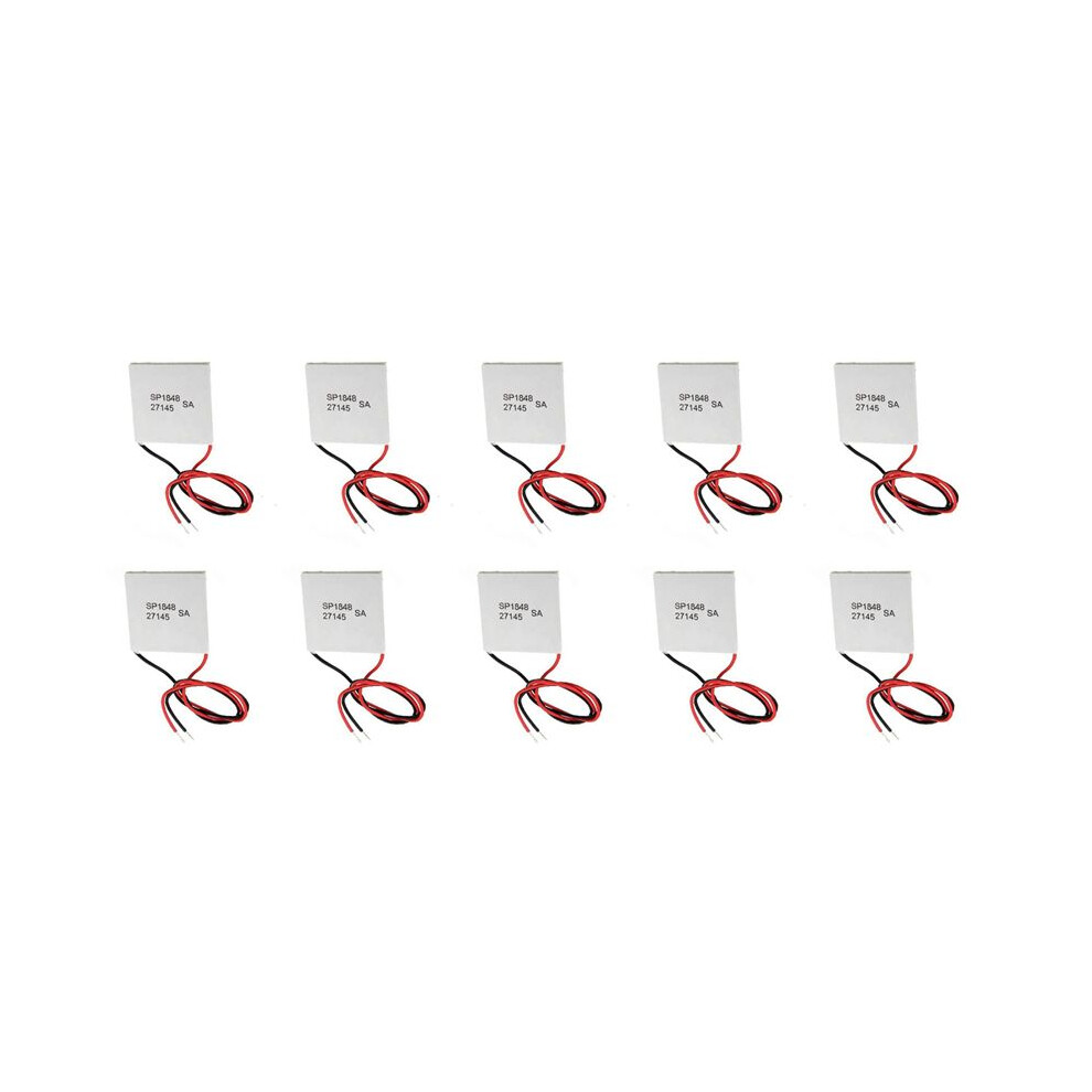 10Pcs 40X40mm Thermoelectric Power Generator Sp1848-27145 Peltier Teg Module 6033890165287