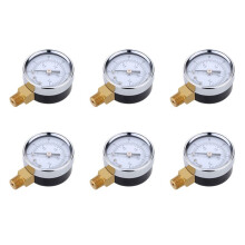 6X 0 - 30 Psi 0 - 2Bar  Dial Manometer Kompressor Meter Hydraulikdruckmesser Gage Doppelskala Schwarz