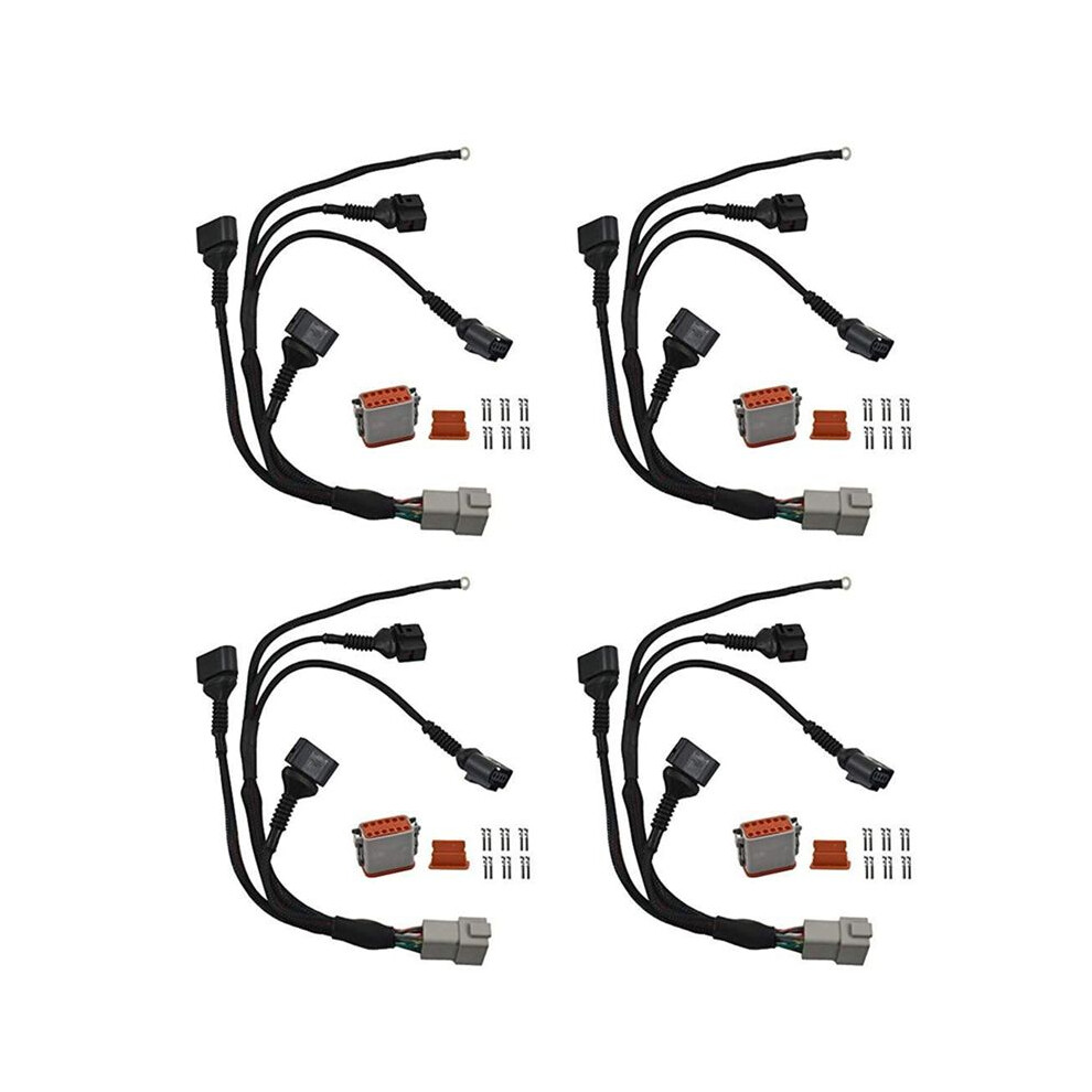 4X 1.8T Ignition Coil Wiring Harness Loom For 1997-2006 Tt A4 Quattro Beetle 1.8L Turbocharged 6033283968068