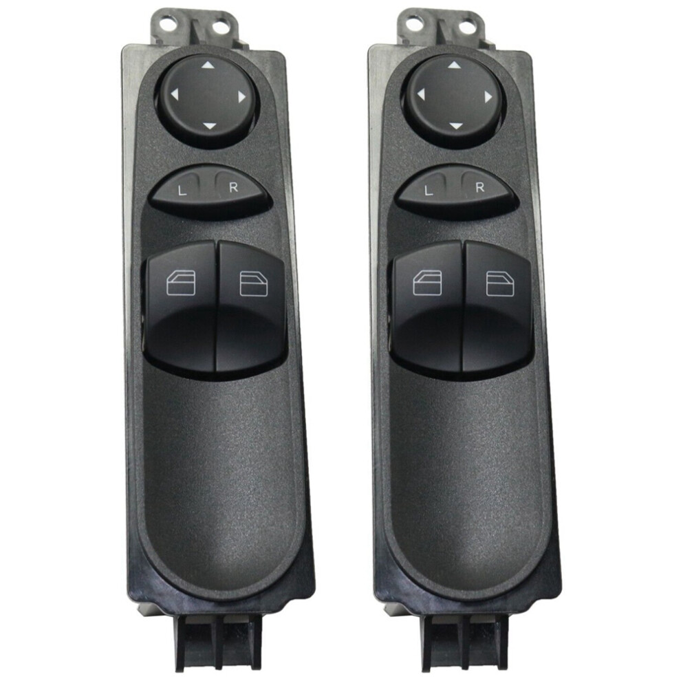 2X Electric Power Master Window A9065451213 68042382Aa For W906 Sprinter 2500 3500 Lh Black 6033748524761