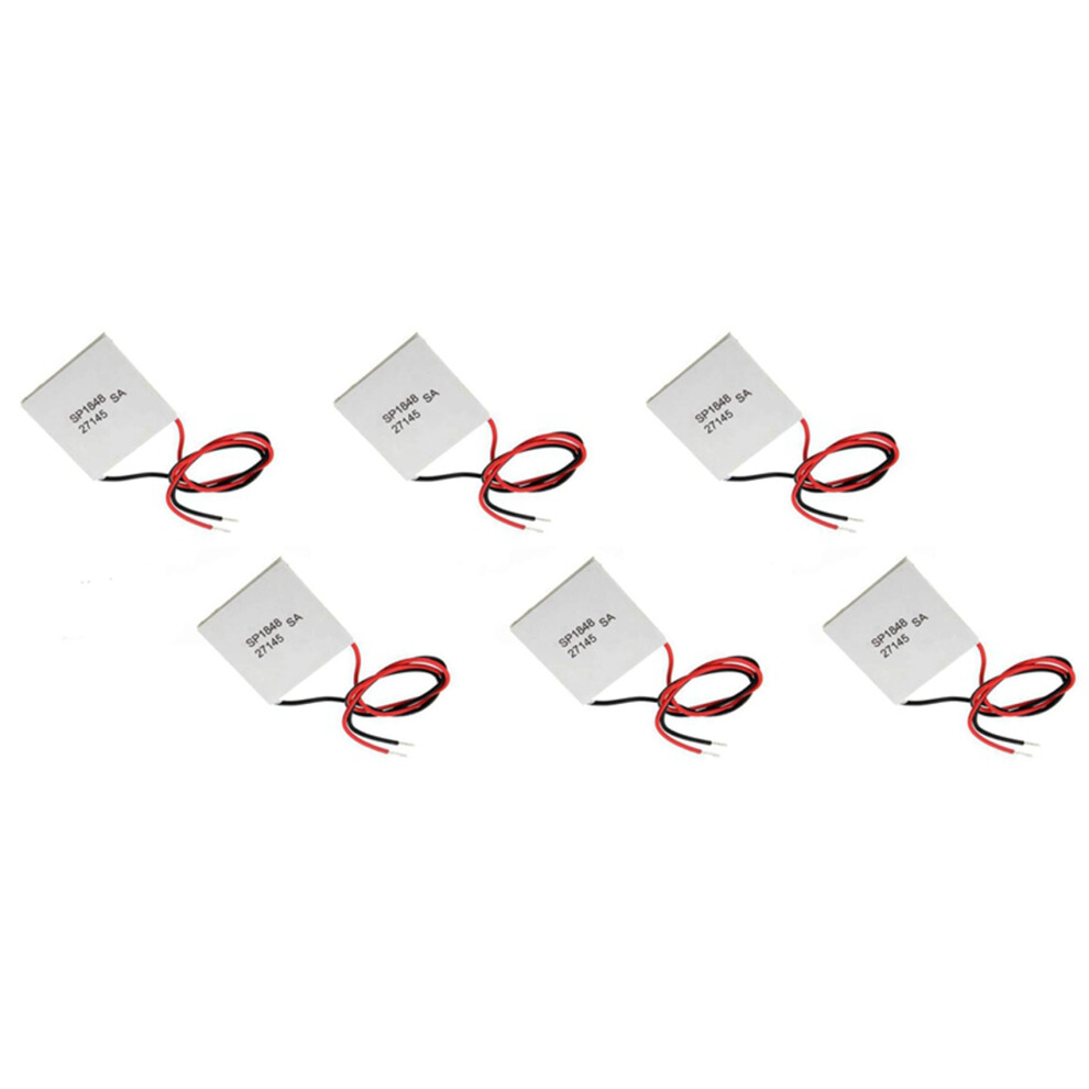 6Pcs 40X40mm Thermoelectric Power Generator Sp1848-27145 Peltier Teg Module 6031923008778