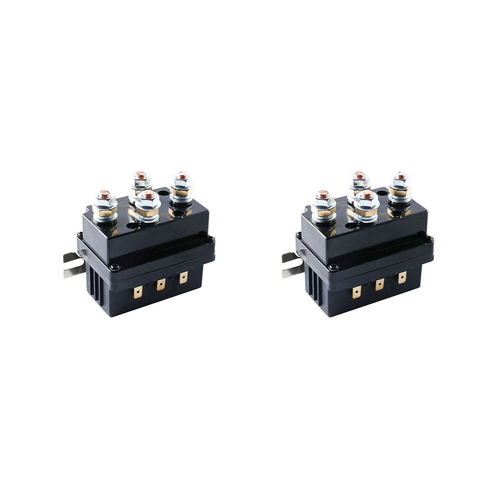 2X Universal Contactor Winch Control Solenoid Relay 12V 500A Winch Solenoid Relay 500A 4Wd Atv Control 6032609173322