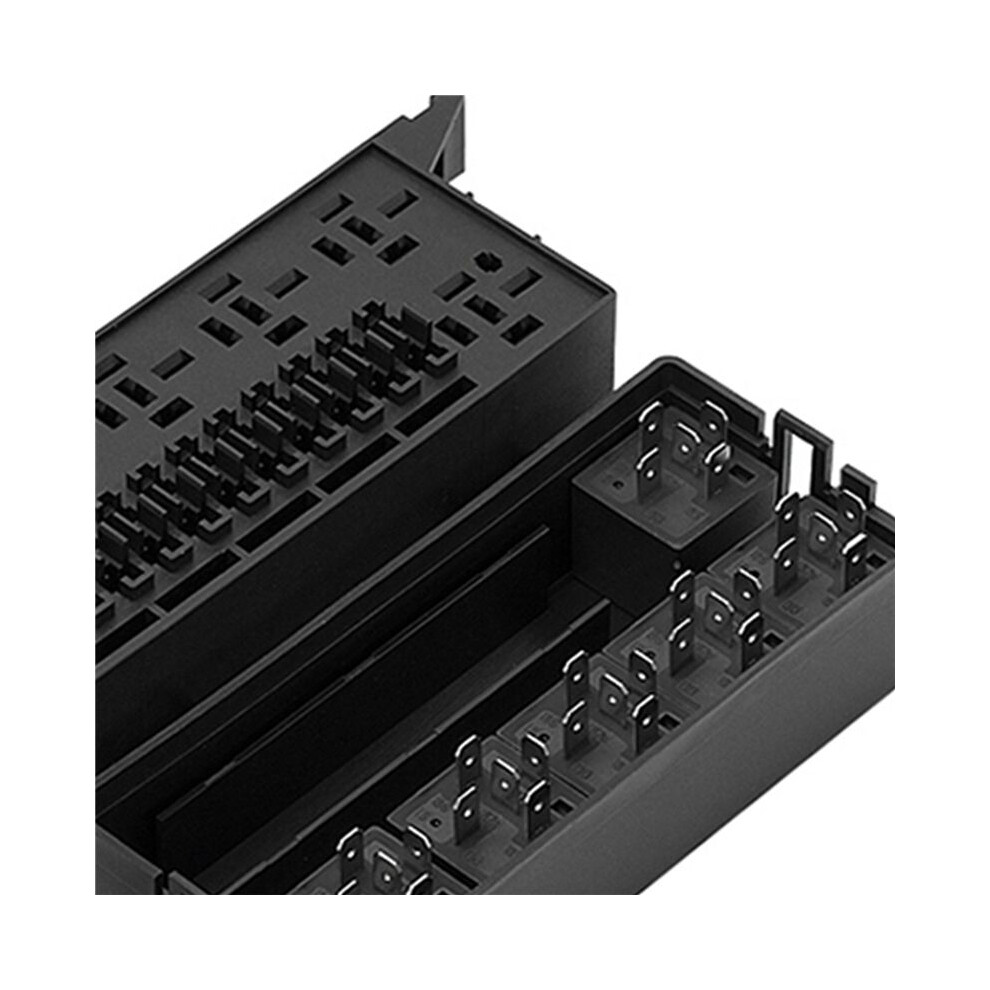 2X 12V Auto 11 Way Fuse Relay Box Block With 5 Pin Relay And Fuses For Automotive Car Marine Truck Trailer Boat 6032763354629