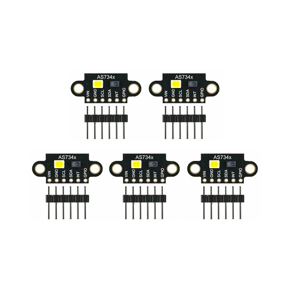 5X Gy-As7341 Visible Infrared Color Spectrometer Sensor Module Illuminance Color Measurement Detection B 6031242233158