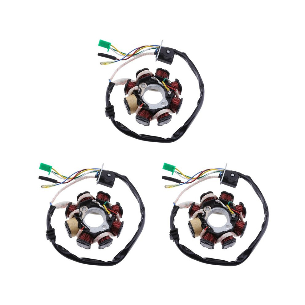 3X Gy6 Engine Magneto Stator Generator Coil 157Qmj For Gy6 Engine 125Cc 150Cc Atv Scooter Accessories 6032356878136