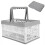 Foldable Plastic Grocery Basket, Collapsible Storage Container for Multi-purpose Use in Home, Office, Garage, Space-saving Foldable Design, Portable 2