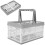 Foldable Plastic Grocery Basket, Collapsible Storage Container for Multi-purpose Use in Home, Office, Garage, Space-saving Foldable Design, Portable 7