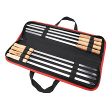 Ausziehbare Grillspieße, robuste Edelstahlspieße für sicheres und bequemes Kochen im Freien, glatte Oberfläche für mühelose Reinigung