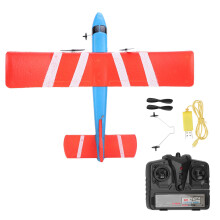 Remote Control Glider Aircraft, One Key Take-Off And Landing Function Sturdy And Durable Dual Motor Design Light Material Anti-Collision Rc Airplane F