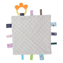 Baby Snuggle Sicherheitsdecke 25x25cm Weicher Plüsch & Silikonbeißring
