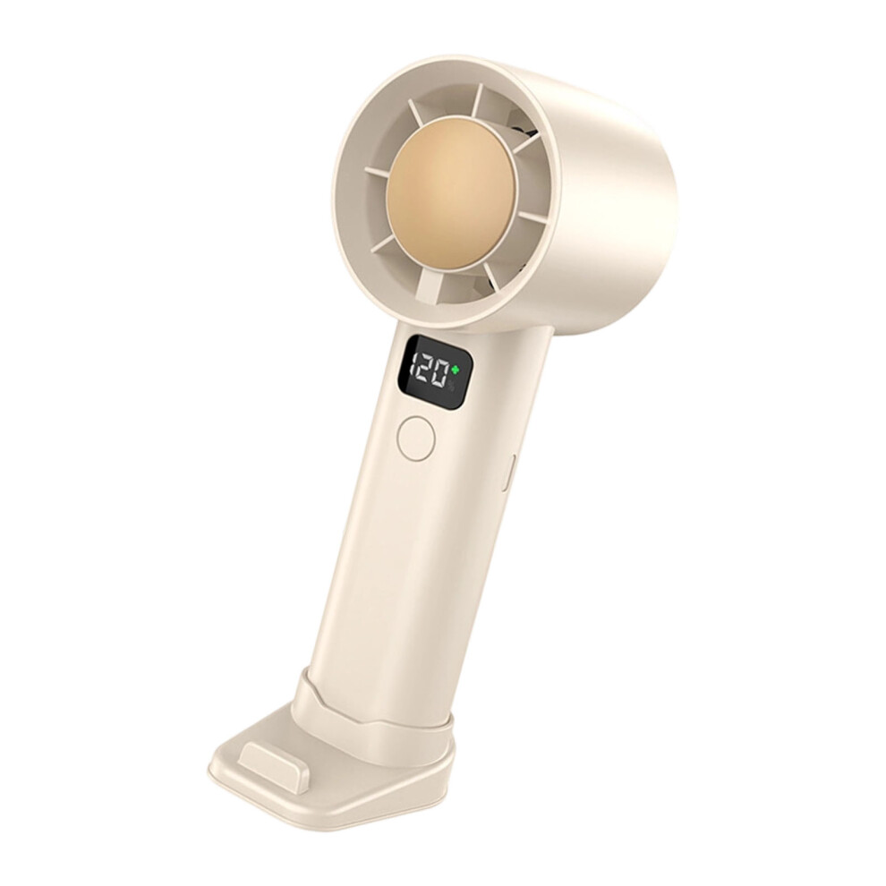 Outdoor Handheld Fan 120 Speed Rechargeable Cordless Air-Yellow 7696001472477