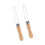 Wood Grip Buttoning Assist Tool Stainless Steel Button Hook 1