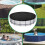 Bloc de couverture de piscine de Spa rond de 182CM,-Noir 3
