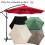 Extra großer 2 Meter langer Outdoor-Regenschirm,-Schwarz 3