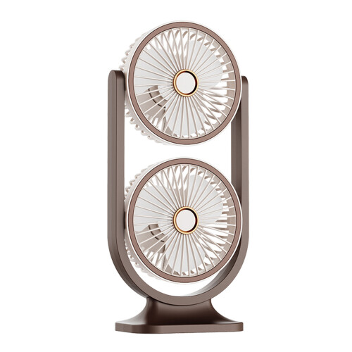 Desk Fan Cooling Device USB Rechargeable Portable-Warm white