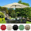 Extra großer 2 Meter langer Outdoor-Regenschirm,-Schwarz 5