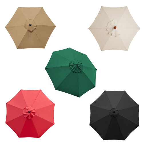 Extra großer 2 Meter langer Outdoor-Regenschirm,-Rot 1