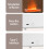 Realistic Flame Humidifier USB Misting Home-White 1Flat cover 2