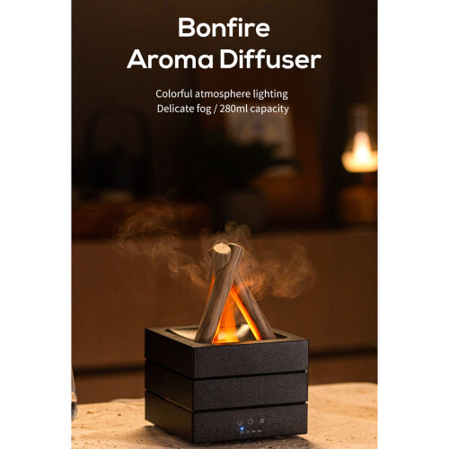 Simulated Flame Aromatic Diffuser Flame Air Diffuser-White 2