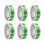 6 rollen ronde sticker kleurcodering label Red Dot-Groente 1