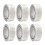 6 rollen ronde sticker ronde sticker kleurcodering label Red-Wit 1
