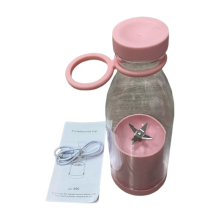 (pink) USB Mini Blender Personal Juicer Juice Maker 380ml Household