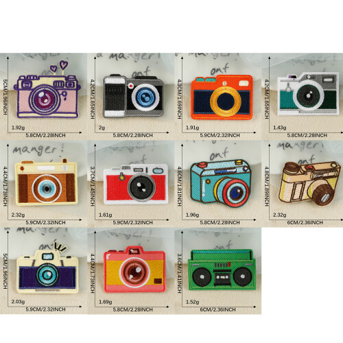 11 pièces coudre sur des patchs appliqués patchs de broderie 2
